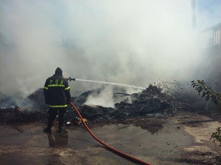 Incendio en una cantera de Arturo Seguí