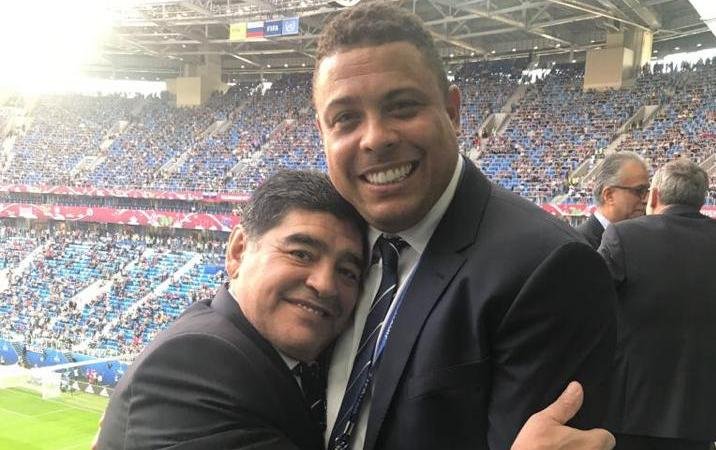 Diego junto a Ronaldo