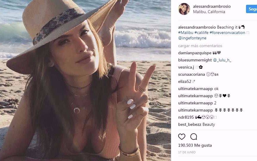 El festejo sexy de Alessandra Ambrosio por el 4 de Julio