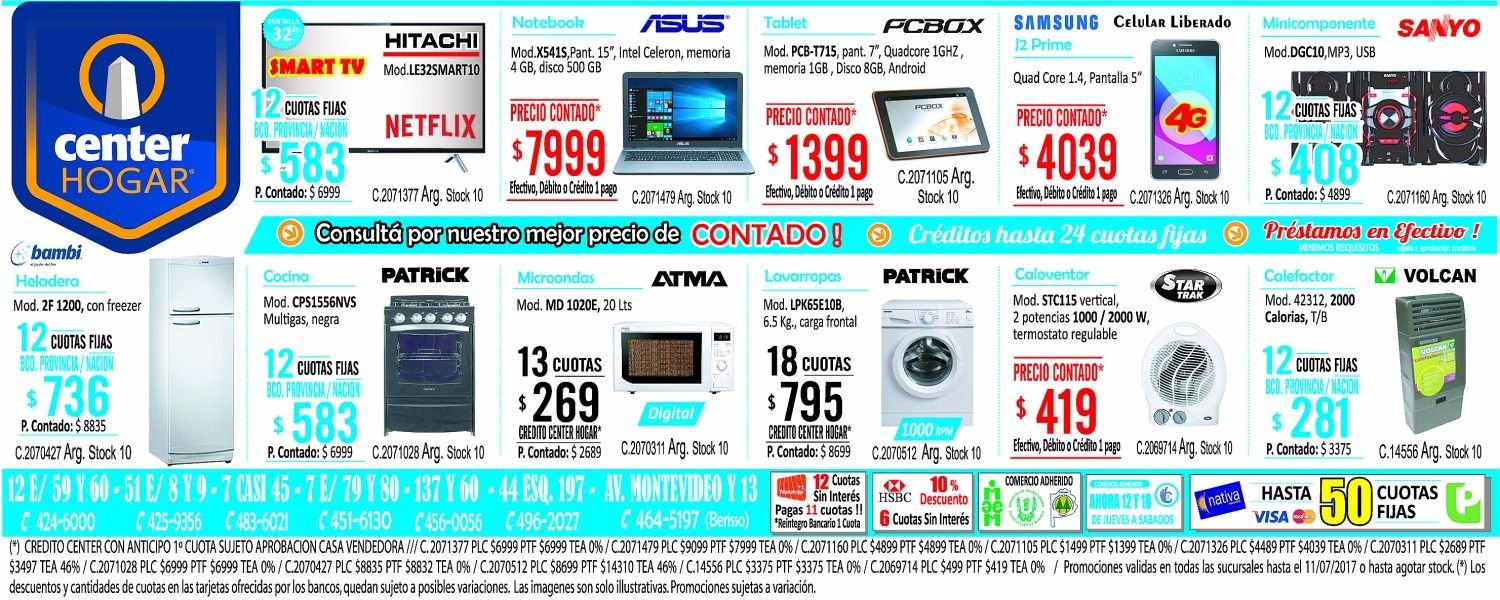 Llevate todo en Center Hogar