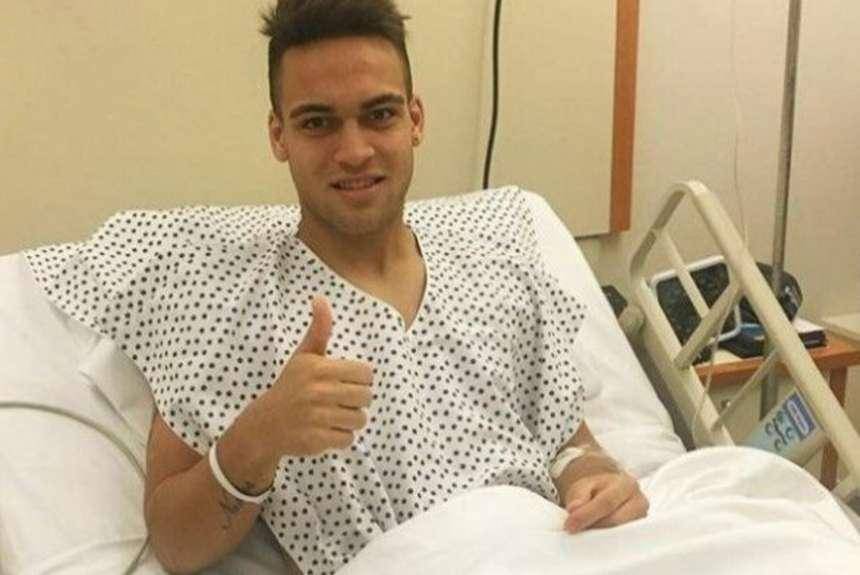 Lautaro Martínez ya inició la recuperación