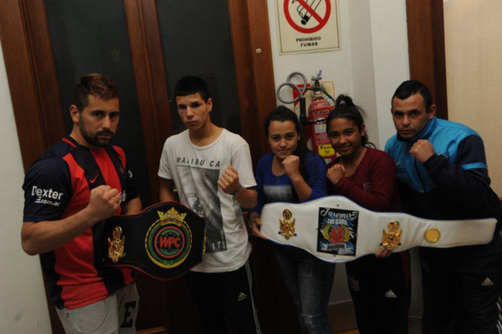 Festival de box en el barrio El Dique