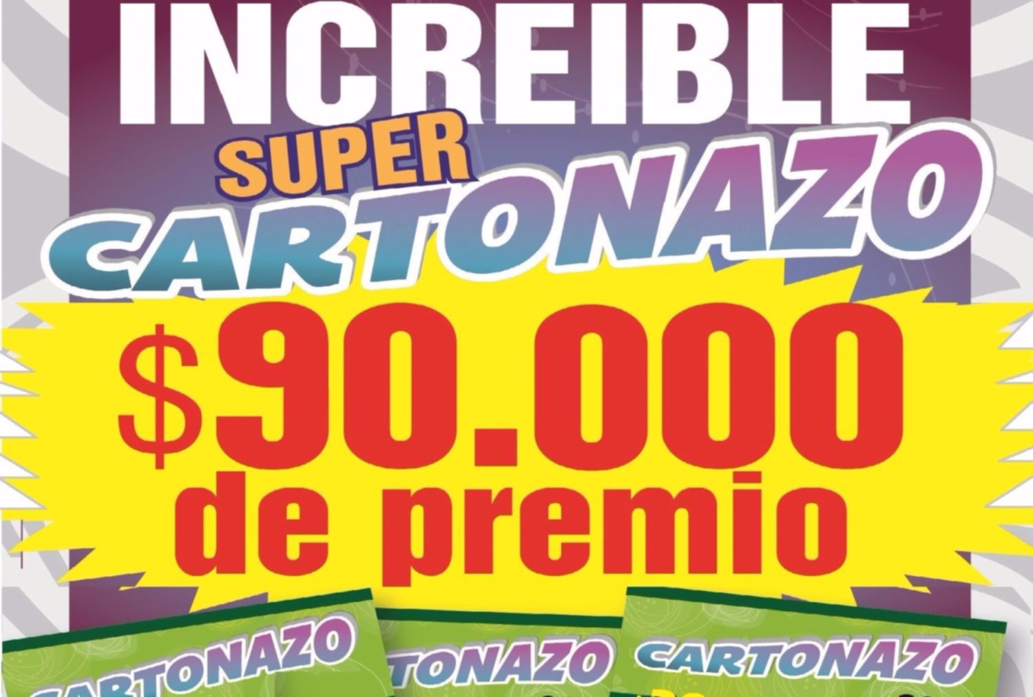 ¡Controlá tu Cartonazo, un súper pozo de $90.000 busca dueño!