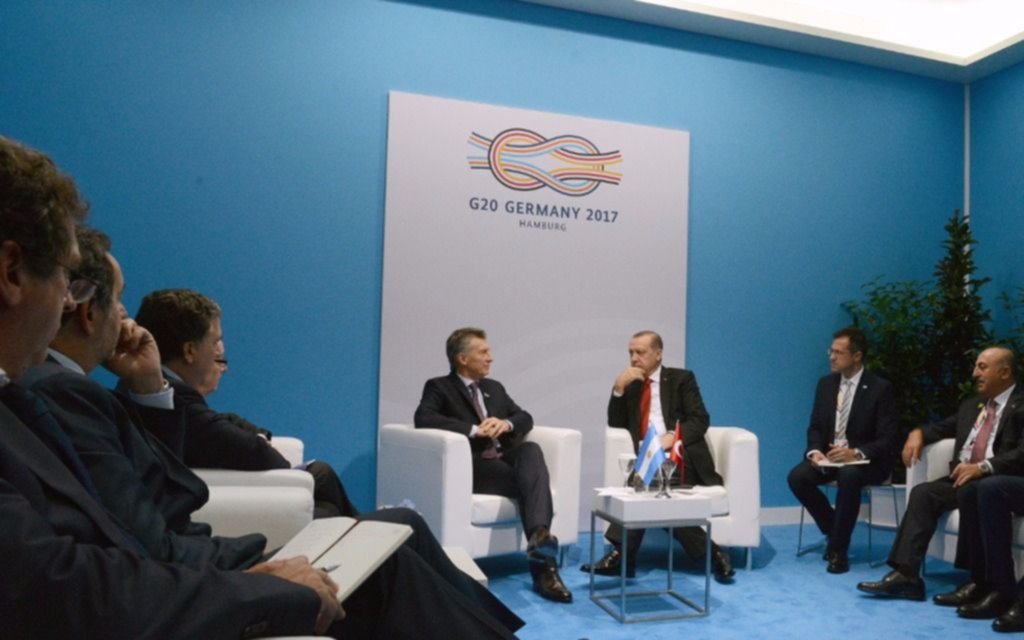 Tras la cancelación de May y Macron, Macri se reunió con Erdogan y Modi
