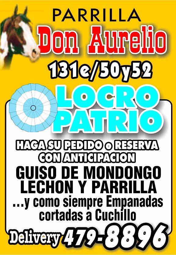 Probá el locro patrio, hacé ya tu reserva en Parrilla Don Aurelio