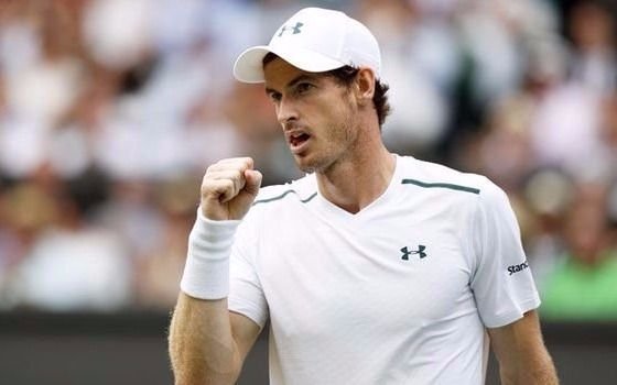  Andy Murray, el número uno del mundo, avanzó a los cuartos de final de Wimbledon