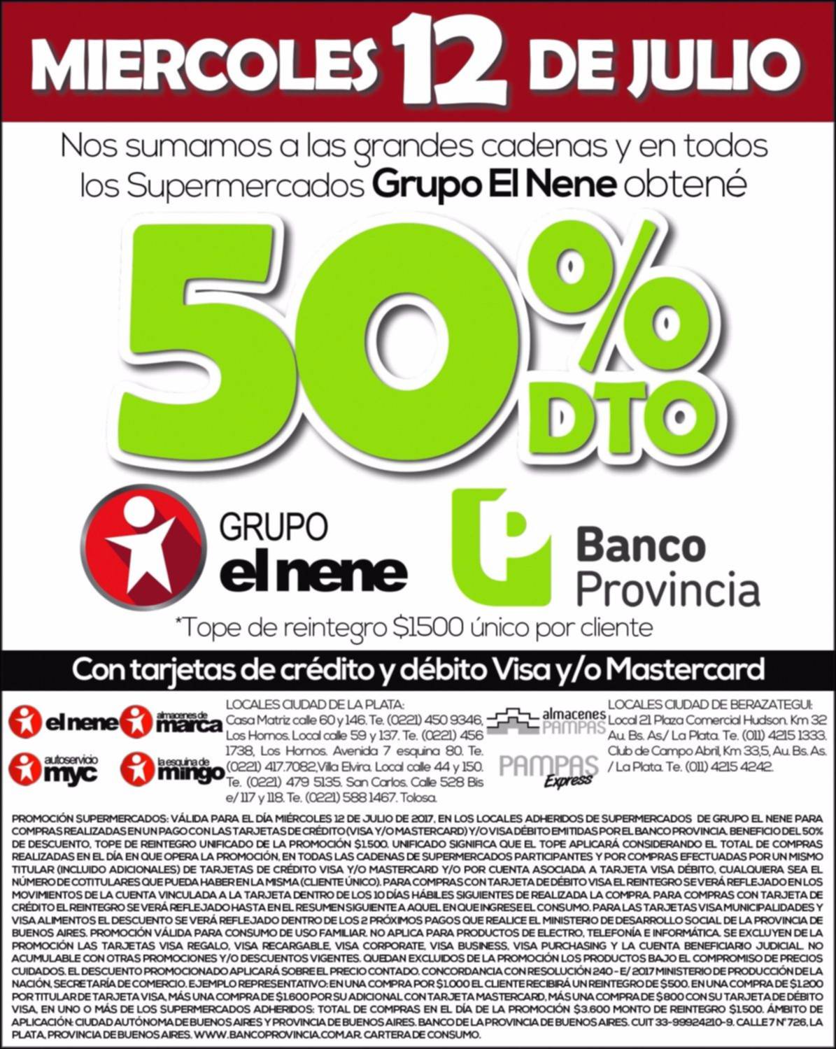 El Nene te espera este miércoles con un enorme descuento