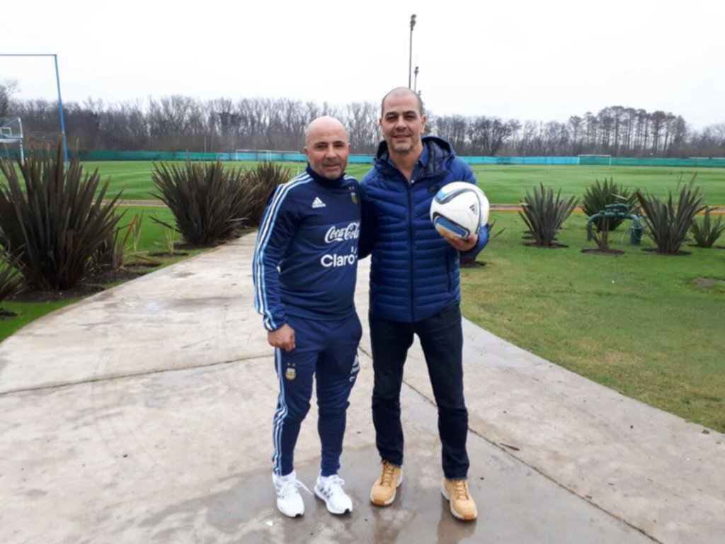 Sampaoli recibió a Sergio Hernández