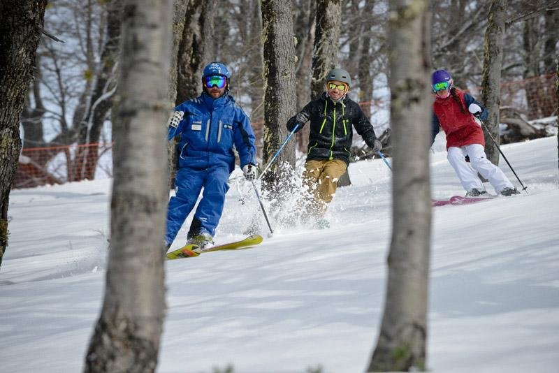 En los principales centros de esquí, las nevadas hacen felices a todos