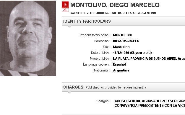 Un platense figura en la lista de prófugos de Interpol por un abuso
