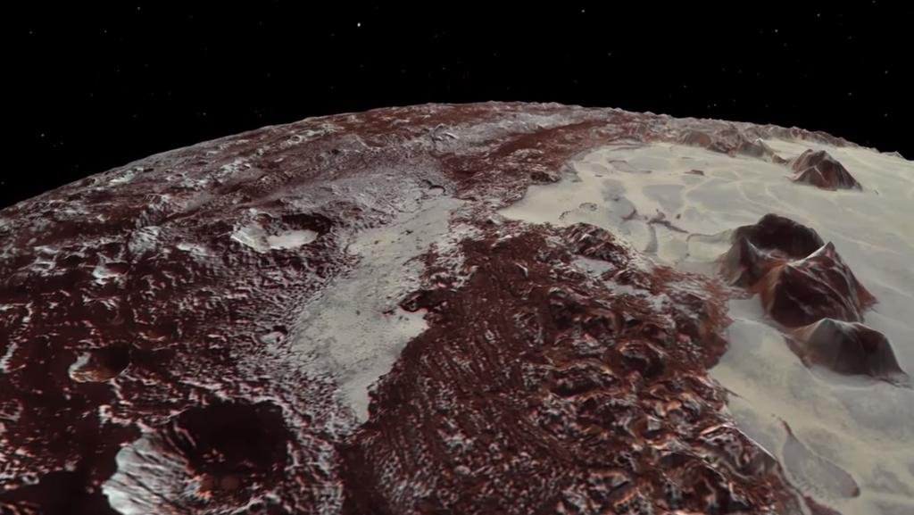 La nasa divulgo espectaculares imagenes de pluton