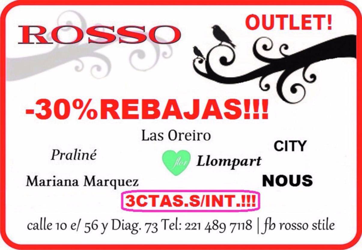 Rosso te espera con grandes rebajas
