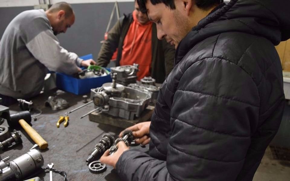 Nuevos egresados de los talleres de formación profesional