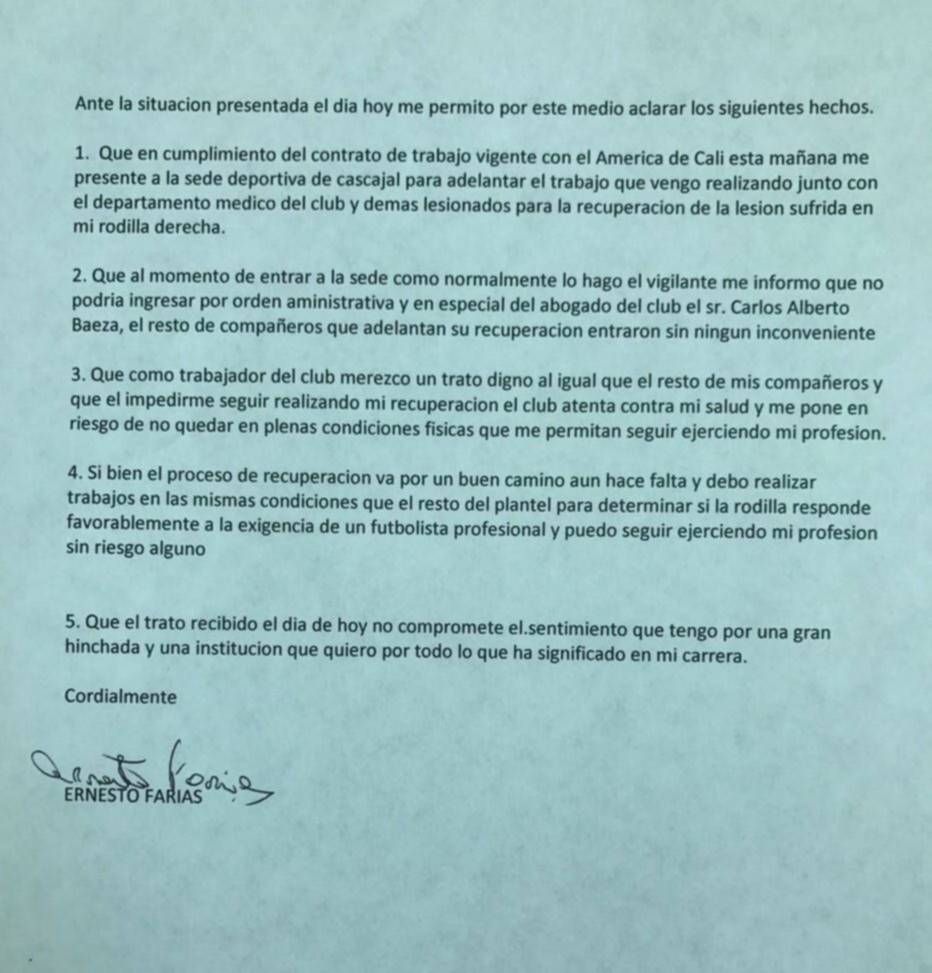 El Tecla sufrió un destrato en Cali y lo manifestó en un comunicado