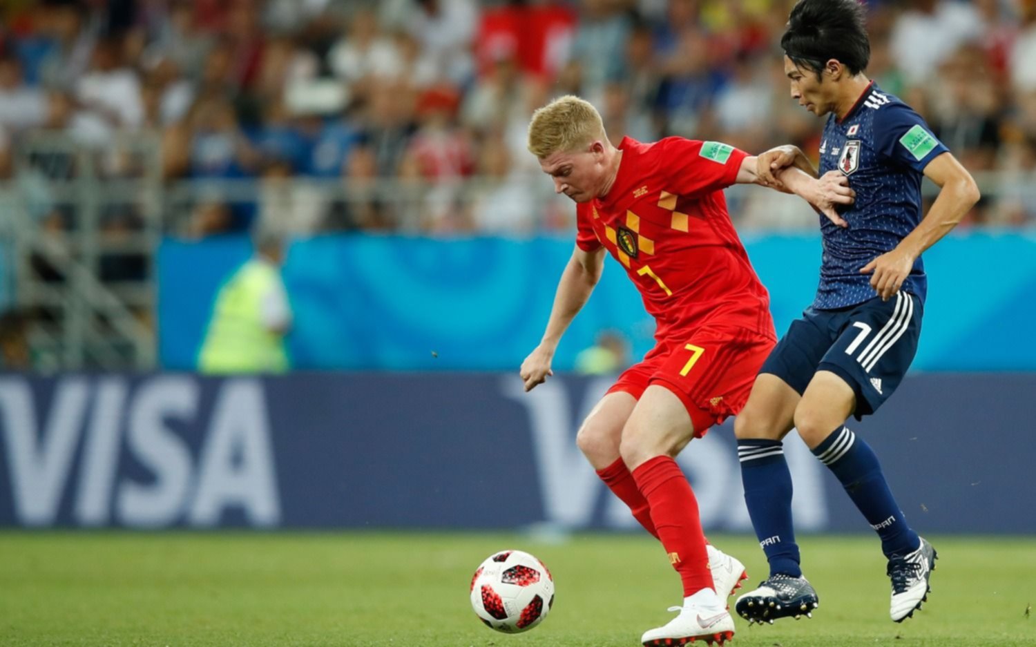 Bélgica le ganó a Japón en el último segundo y se enfrentará con Brasil