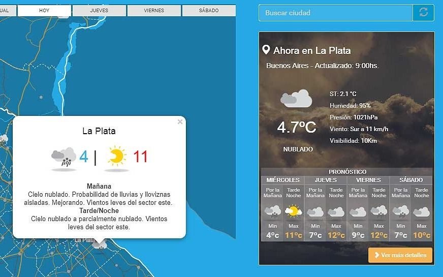 Actualidad: Cómo estará el tiempo este jueves en Tucumán