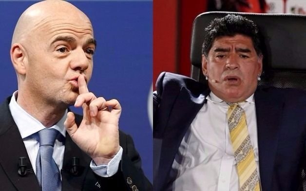 "Un robo monumental": La FIFA se enojó con Maradona por sus críticas