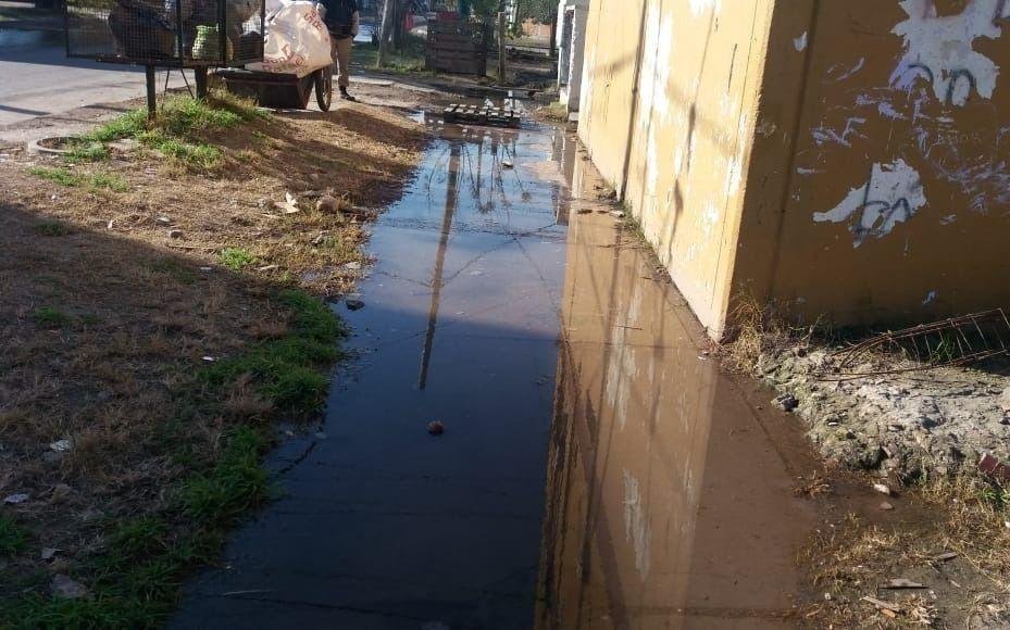 Desborde cloacal en la zona de 529 y 18