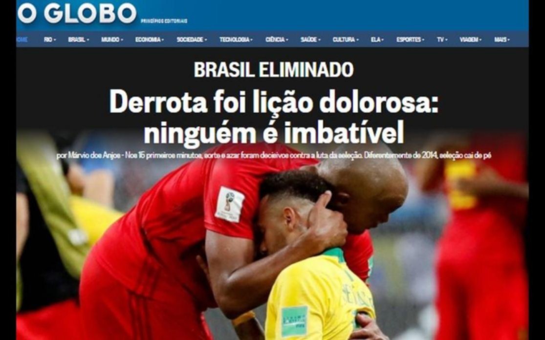 Masivo lamento de los medios en Brasil por la eliminación: "Adiós al sueño"
