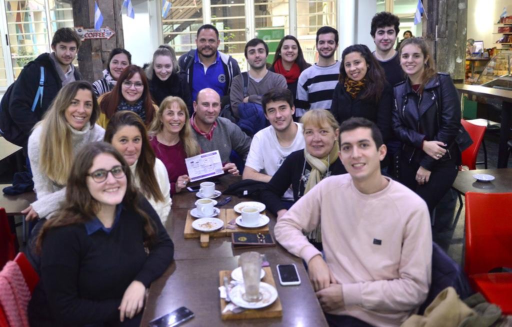 Festejo de futuros abogados