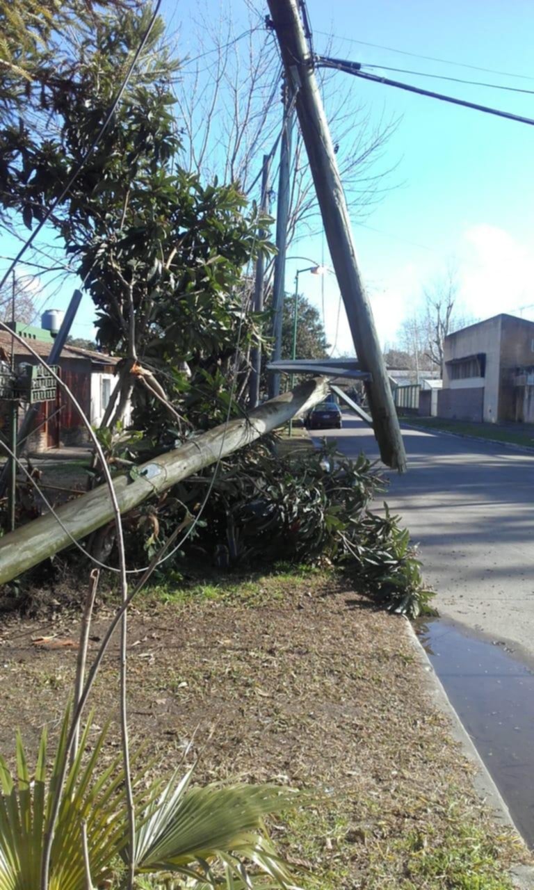Reclamos por un poste telefónico que cayó en Romero