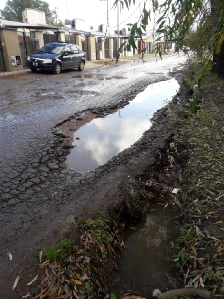Peligro en Villa Elvira por un enorme pozo