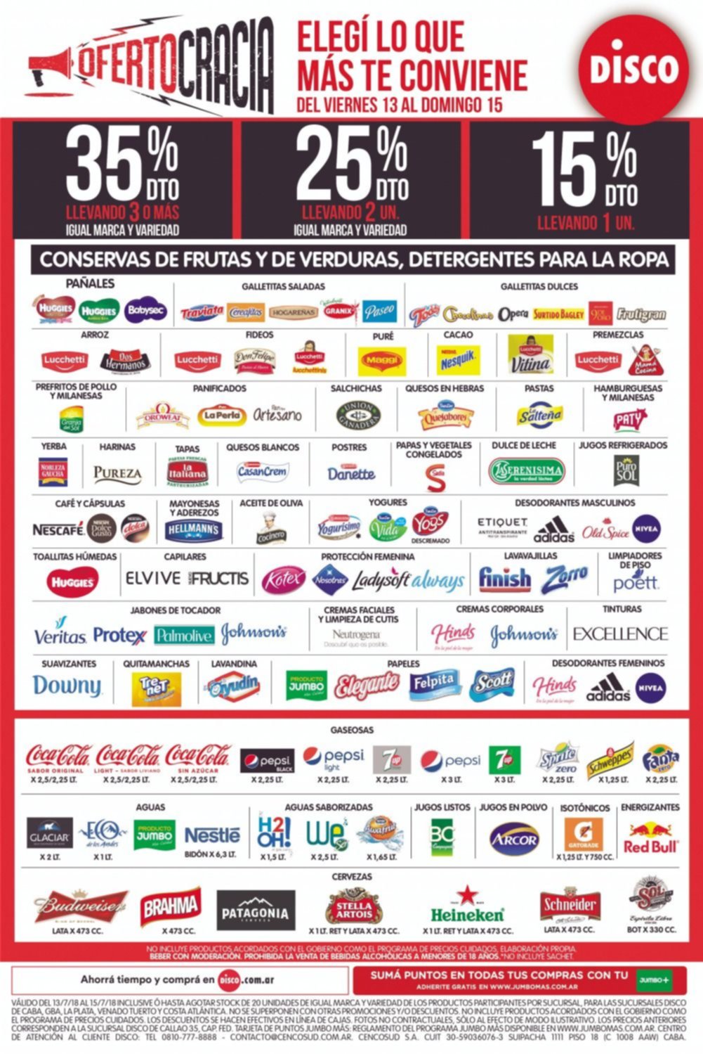 Super ofertas en Disco para elegir lo que más te conviente
