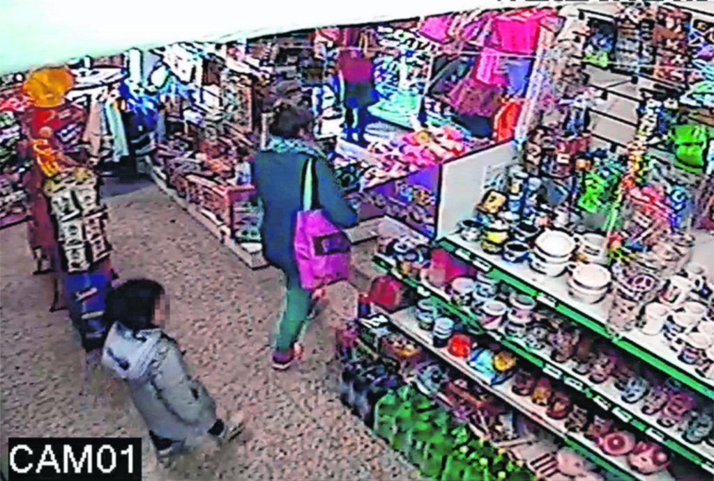 La clienta de una juguetería volvió al local con una niña, pero para robar