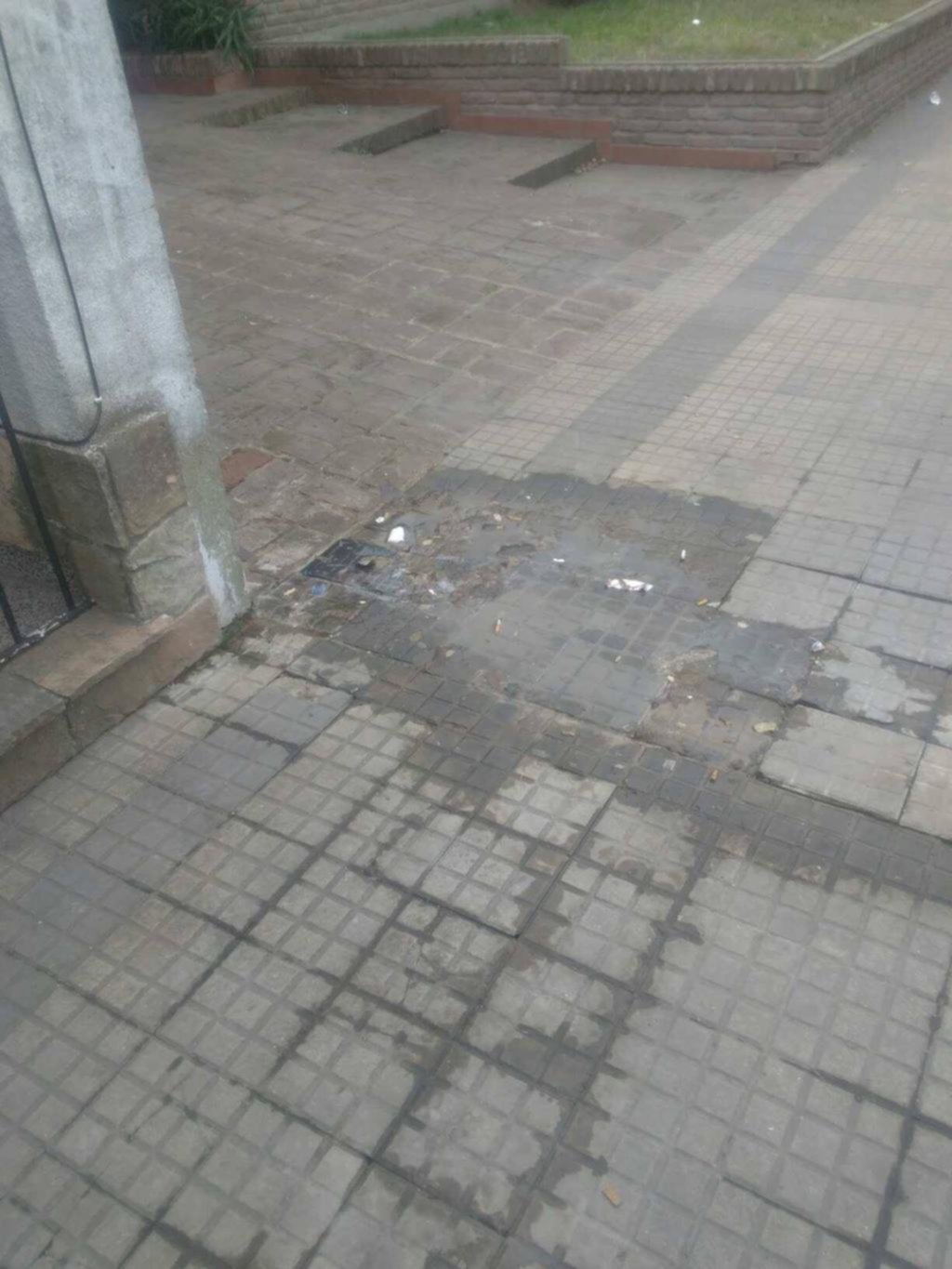 Pérdida de agua destruye las veredas