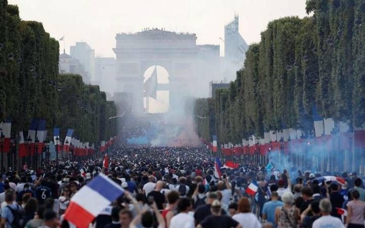Se registraron disturbios en Francia en la celebración del título mundial 