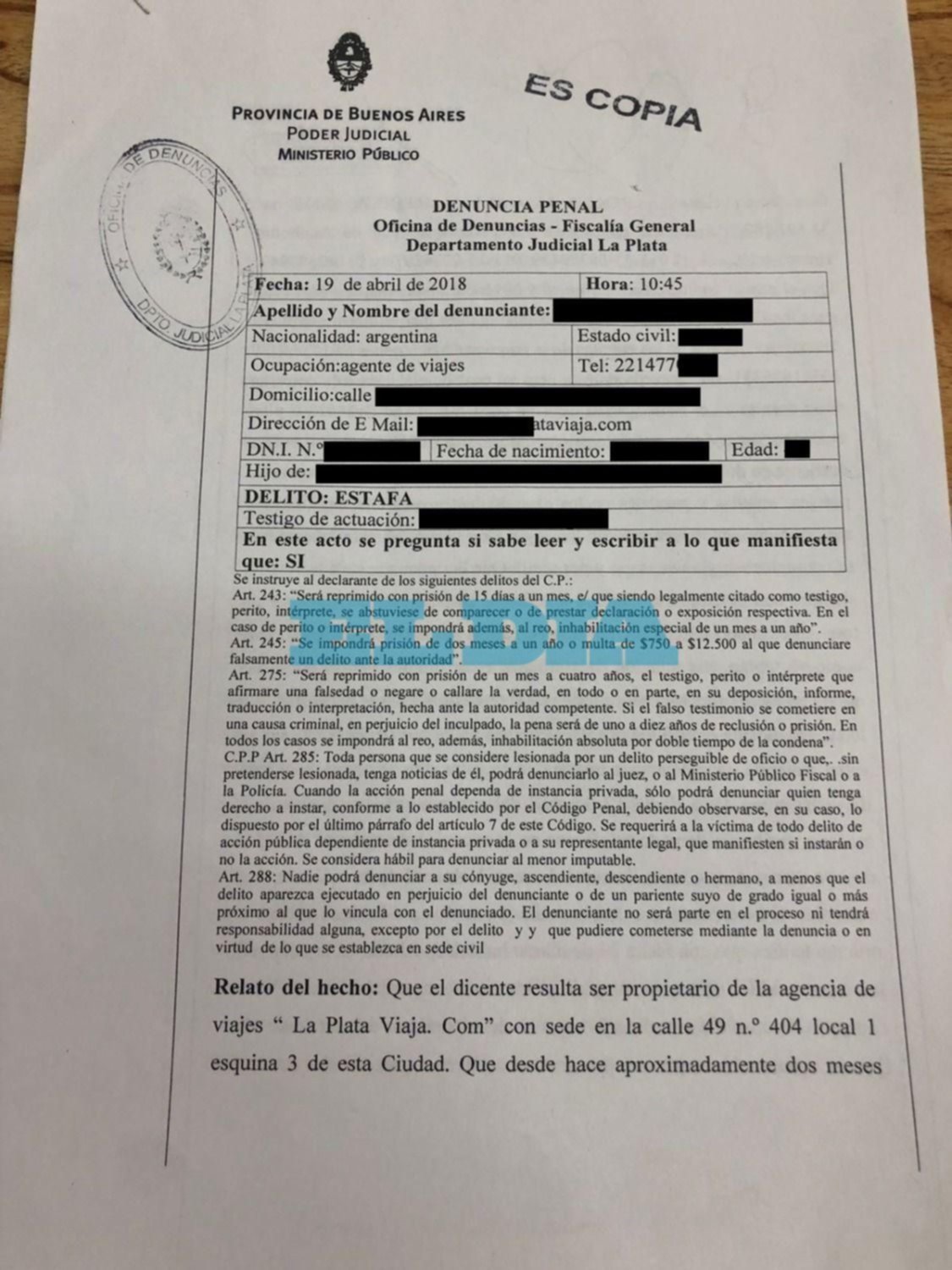 Cayó una estafadora serial con vínculos en la Ciudad