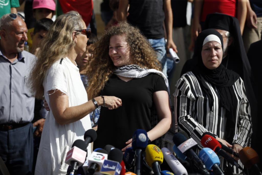 Israel liberó a la joven ícono de la lucha palestina
