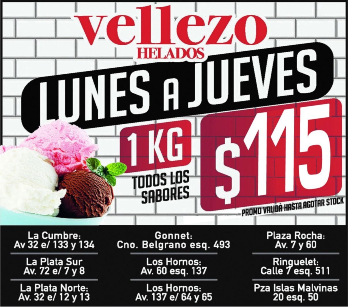 Llevá a tu casa todo el sabor del helado de Vellezo