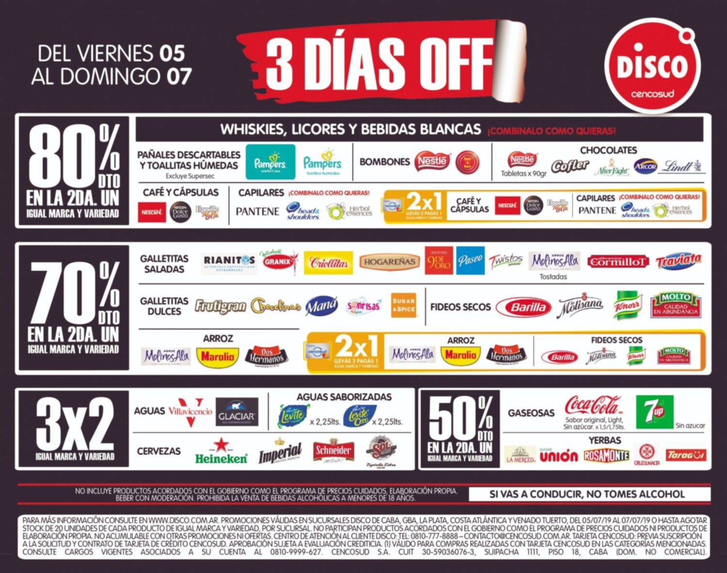 Tres días a puro descuento en Disco