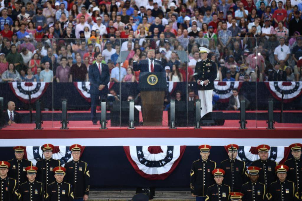 Trump protagonizó un Día de la Independencia militarizado