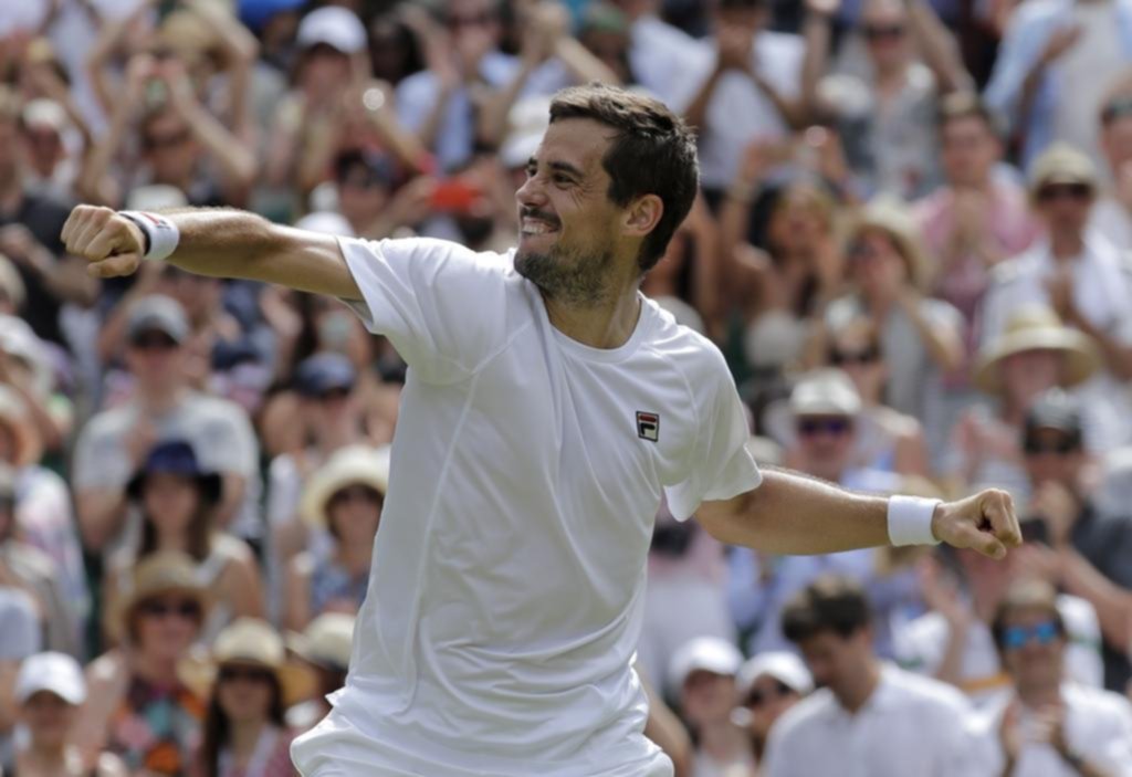 Guido Pella brilló como nunca y dio su gran salto personal en la “Catedral del Tenis”