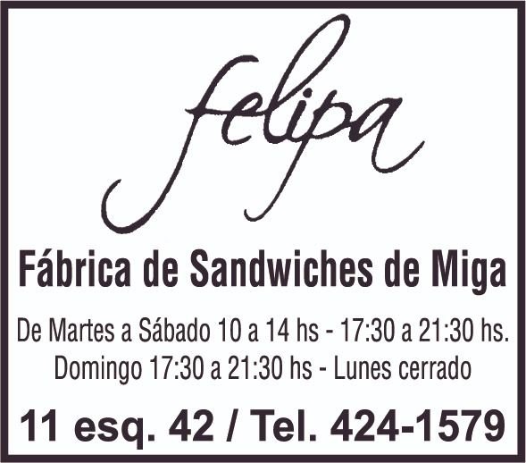 Disfrutá de los más ricos sándwiches de miga en Felipa
