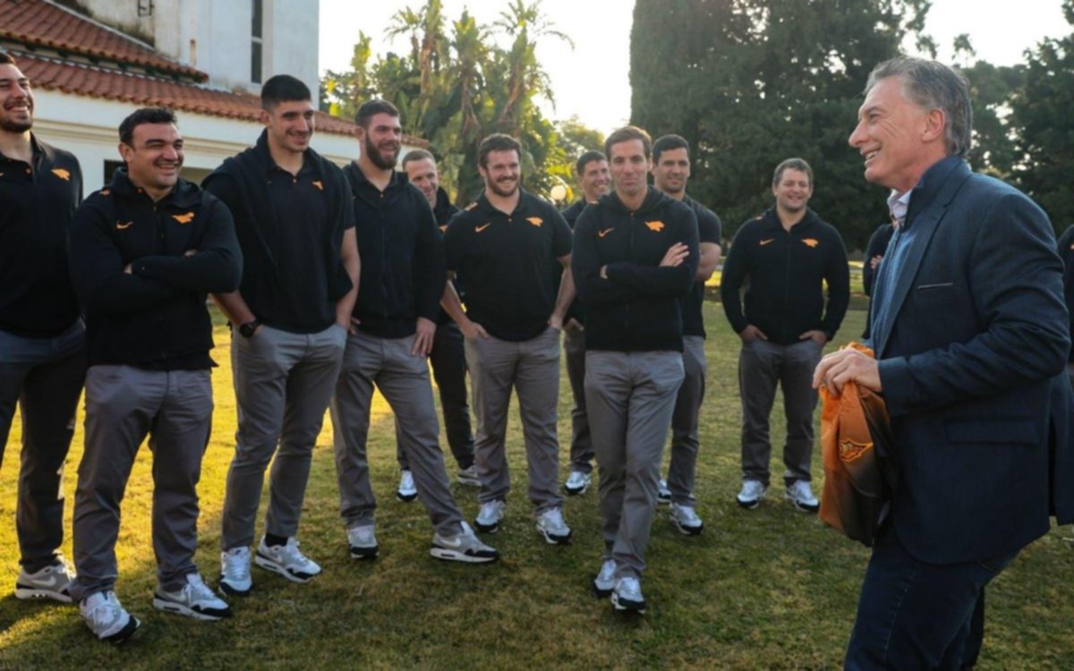 Macri recibió al plantel de los Jaguares en la Residencia de Olivos