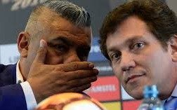 Tapia y el presidente de la Conmebol cara a cara después de las polémicas