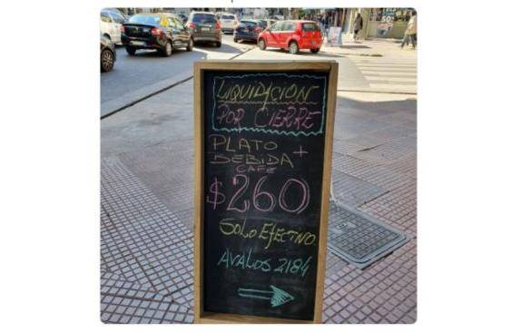 Brancatelli mostró una parrilla en liquidación y en las redes lo mataron
