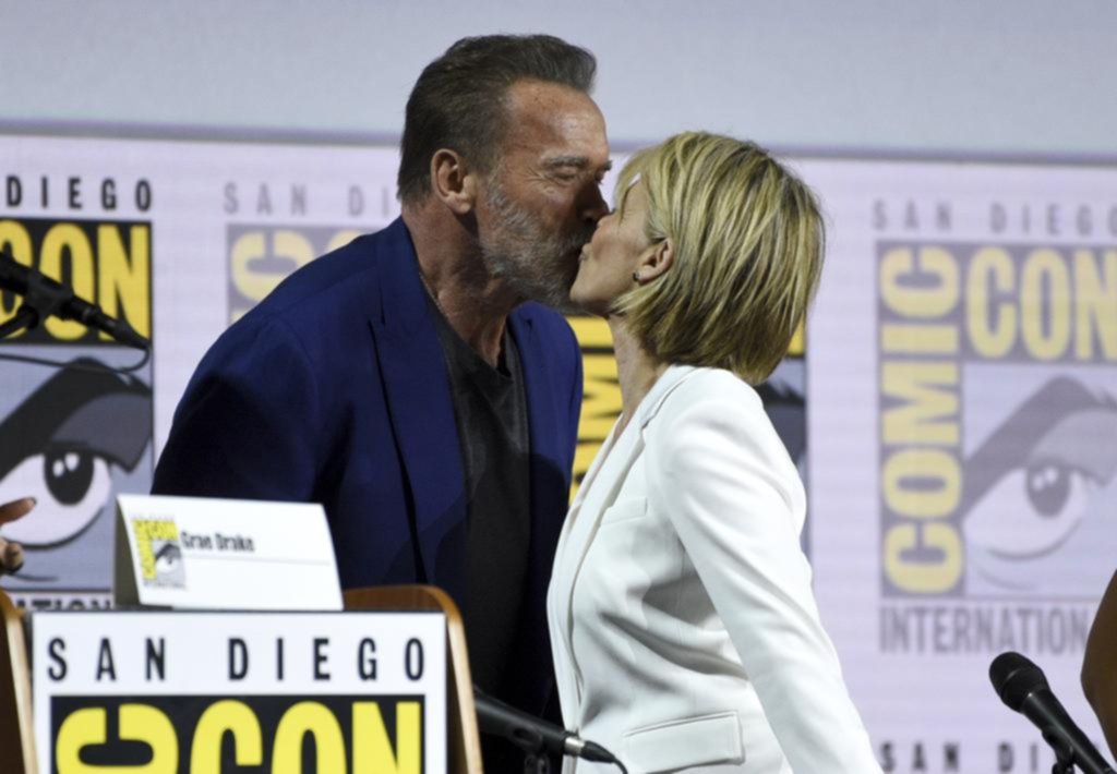 Falta menos: Arnold y Linda anticiparon la nueva película de “Terminator” en la Comic-Con