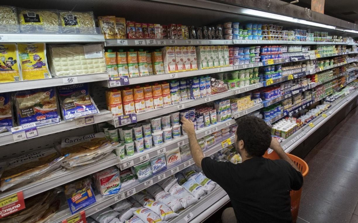 Las ventas en supermercados cayeron 13,5% y en shoppings 18,5%