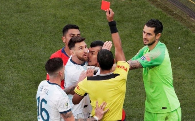 Dieron a conocer la sanción a Lionel Messi por la expulsión frente a Chile en la Copa América