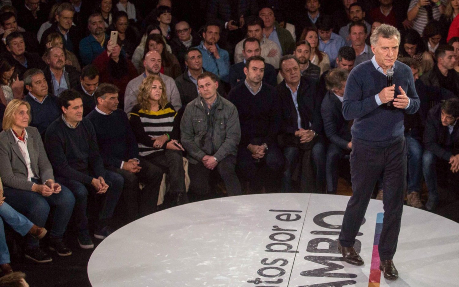 Con Macri en el conurbano, se movilizaron los voluntarios de Defensores del Cambio