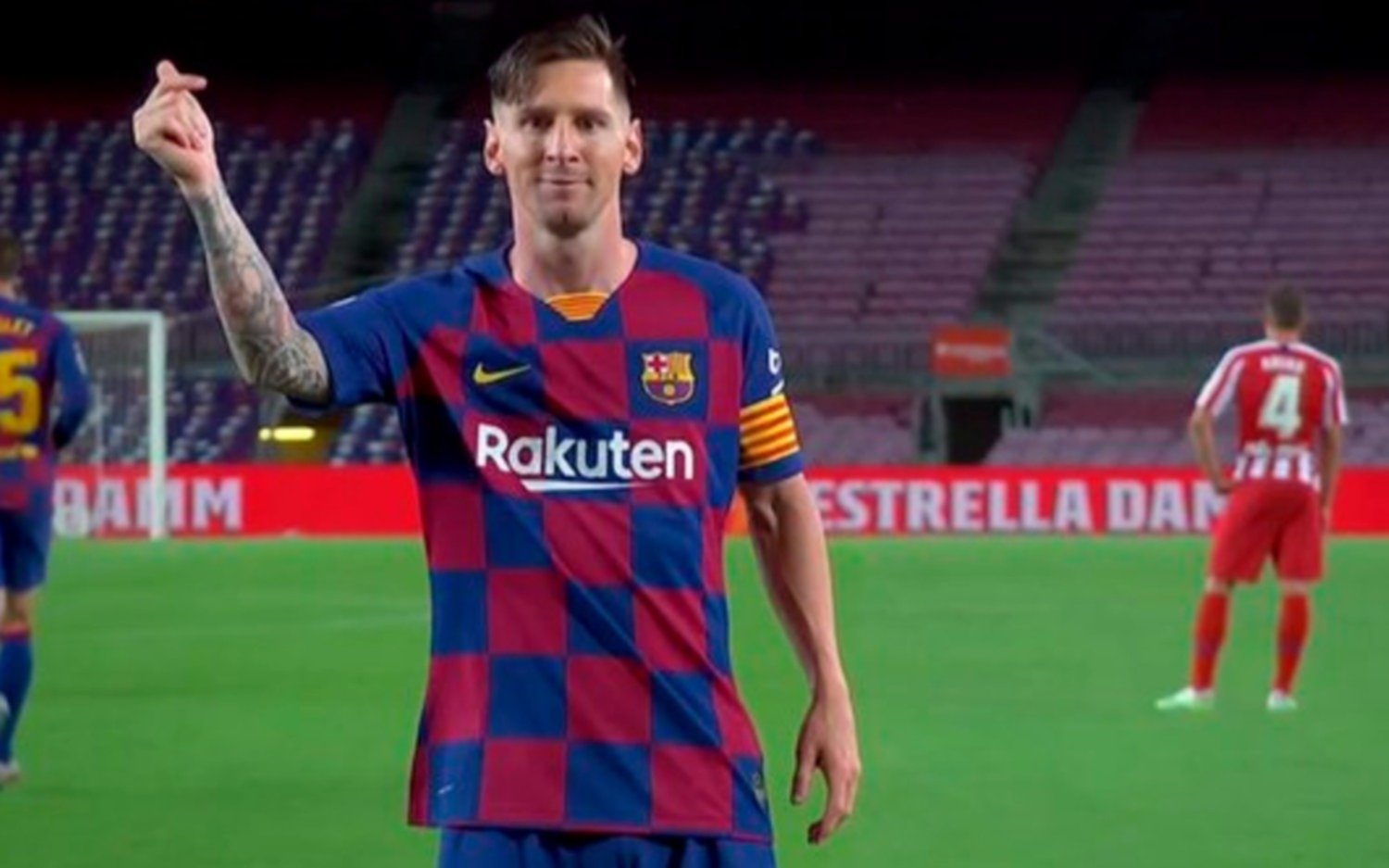 Las explicaciones sobre el festejo de Lio Messi por el gol 700