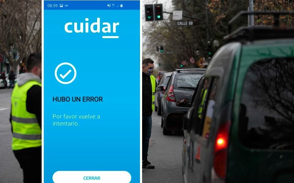 Falla la aplicación Cuidar y los usuarios se quejan porque no disponen del permiso para circular