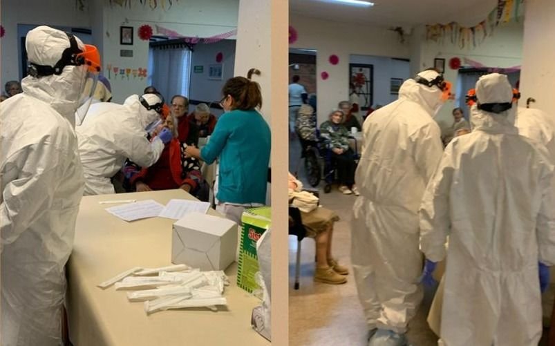 Tras el contagio de una enfermera, hisoparon a más de 30 abuelos en un geriátrico de La Plata