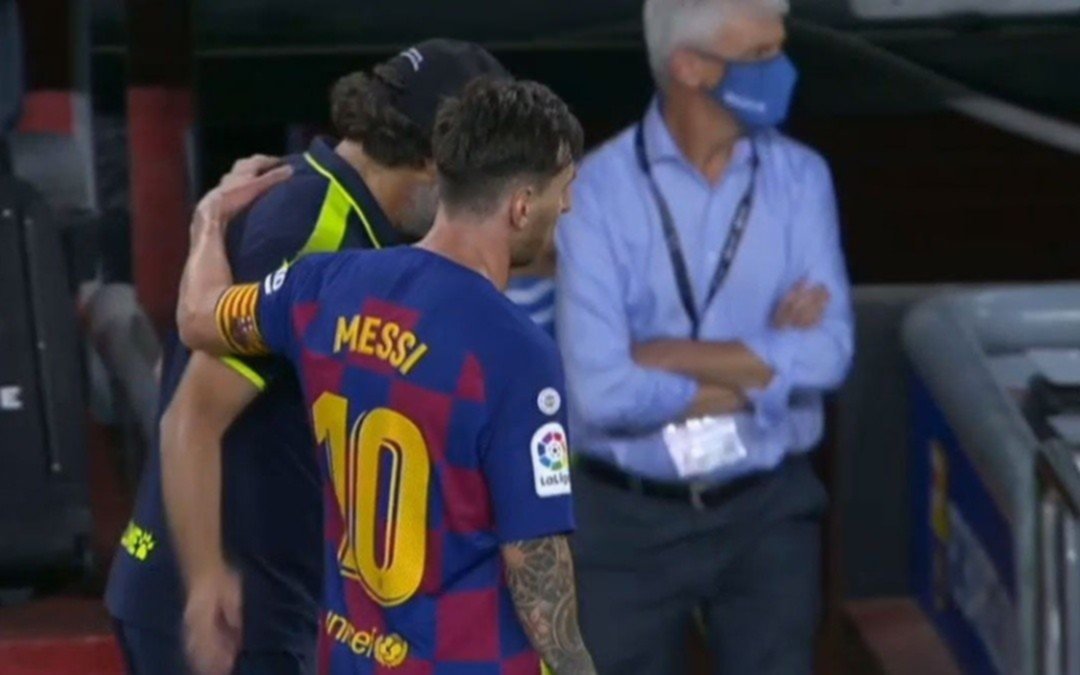 El gesto que tuvo Lionel Messi con el rival descendido
