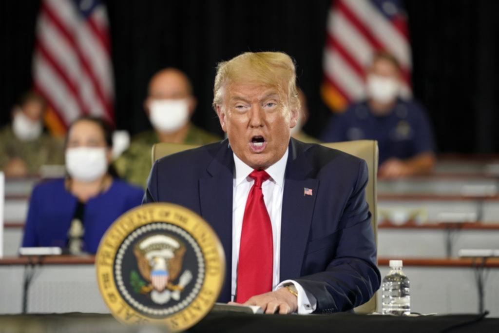 Trump recargado y sin barbijo en el corazón de la pandemia