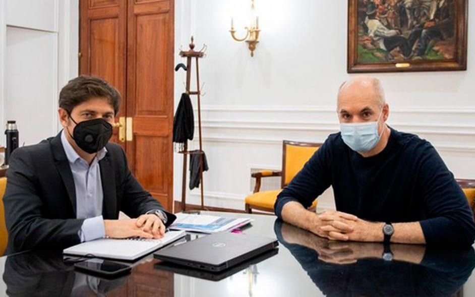 Kiciloff y Larreta se verán las caras mañana para analizar la  flexibilización de la cuarentena